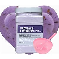 Peel-Off Provence Lavender Jelly Mask Jar Face Care Rubber Mask, Skin Care Hydrating Gel Mask Jar Spa Set, Organic Jelly Mask Powder (23 fl oz)