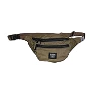 Fanny Pack three Compartment,tough Cordura with YKK zipper Made in USA. (khaki)