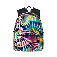 Lightweight Laptop Backpack,Casual Daypack Travel Backpack Bookbag Work Bag for Men and Women-Exotic Tribe Tie Dye Style
