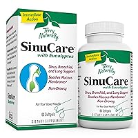 Terry Naturally SinuCare - 320 mg Eucalyptus & Myrtle Oil Complex, 60 Softgels - Sinus, Lung & Bronchial Support Supplement, Non-Drowsy - Non-GMO, Gluten-Free - 30 Servings