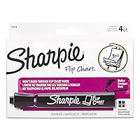 Sharpie 22474 Flip Chart Markers Bullet Tip Four Colors 4/Set