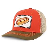 Trendy Apparel Shop Square Fast Food Embroidered Trucker Baseball Cap