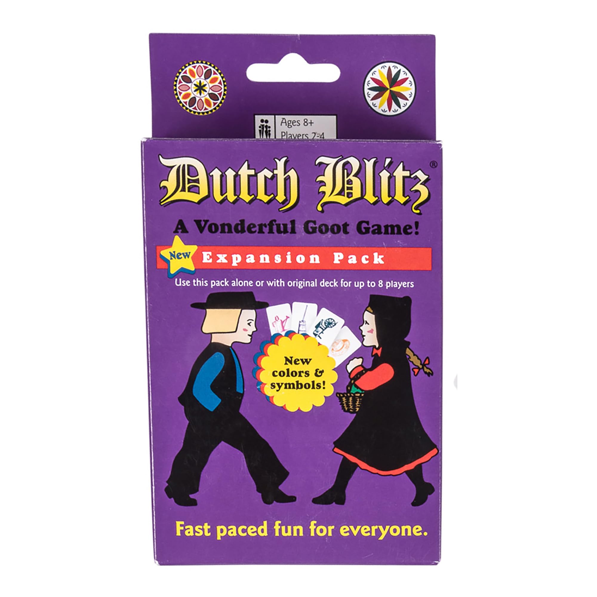 Dutch Blitz: Purple Expansion Pack - Use Alone Or w/ Original Deck to Play w/ Up to 8 Players, 4 New Card Colors, Fast Paced Fun, Card Game, Ages 8+