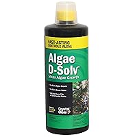 CrystalClear Algae D-Solv Pond Algae Control, Fast-Acting EPA Registered Algaecide, Use in Fountains & Outdoor Ponds Containing Koi & Other Fish, Treats 11,520 Gallons, 32 Ounces