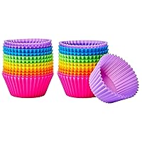 AmazonBasics Reusable Silicone Baking Cups, Pack of 24