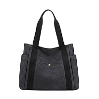 Canvas Tote Shoulder Bag for Women, Top Handle Work Bags Handbag Purse