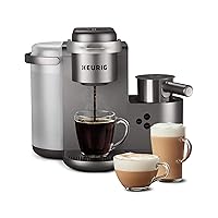 K-Cafe Special Edition Single Serve K-Cup Pod Coffee, Latte and Cappuccino Maker, Nickel