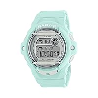 Casio Baby-G Unisex Digital Sports Watch, Rubber Strap - BG-169U-3DR, Turquoise, Turquoise, One Size, Classic