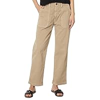 AG Women's Analeigh High-Rise Straight Crop in Sulfur Desert Taupe