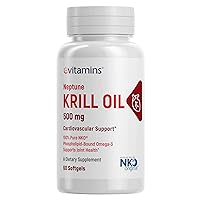 eVitamins Neptune Krill Oil - 500 mg - 60 softgels