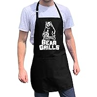 Bear Grills Adjustable BBQ Apron for Men, One Size