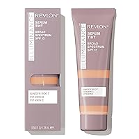 Revlon Illuminance Tinted Serum, Triple Hyaluronic Acid, Evens Out Skin Tone Over Time and Hydrates All Day, SPF 15, 313 Light Tan, 0.94 fl oz.