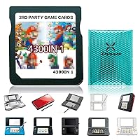 4300 In 1 Game Cassette, Retro Classic Ds Games, Including 4300 Games In Fc, Md, Ds, Pce, Gb Five Formats, Suitable For 3ds, 2ds, Ds Series Games