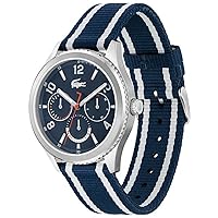Lacoste Men's Quartz Analog Watch with Stainless Steel Strap 2011290, Blue