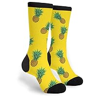 Delicious Yellow Pineapple Novelty Socks For Women & Men