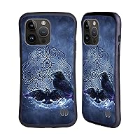 Head Case Designs Officially Licensed Brigid Ashwood Raven Celtic Wisdom Hybrid Case Compatible with Apple iPhone 15 Pro Max