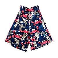 Flow Society Crabstick Attack Boys Lacrosse Shorts | Boys LAX Shorts | Lacrosse Shorts for Boys | Kids Athletic Shorts Blue