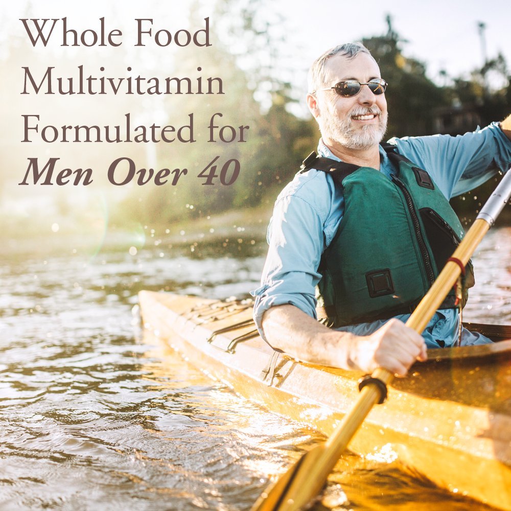 Garden of Life mykind Organics Whole Food Multivitamin for Men 40+ 120 Tablets, Vegan Mens Multi for Health & Well-Being Certified Organic Whole Food Vitamins & Minerals for Men Over 40 Mens Vitamins