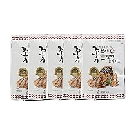Squid Over Flowe Korea Seasoned Dried Squid Snack Original 15g (Slice, Pack of 5)
