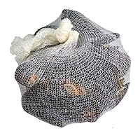 Boil 'n' Wraps Steamer Bags for Safe and Easy Cooking of Shellfish, Crabs, Clams, Vegetables and more, Natural, 24”, Pack of 100