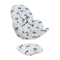 JYOKO Kids Reducer Cushion Infant Head & Baby Body Support Antiallergic 100% Cotton (Head, Body and Back Support, Raccoon) 3 Parts