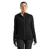 ICEBREAKER Women's Quantum Iii Long Sleeve Wool Athletic Zip Up Hoodie