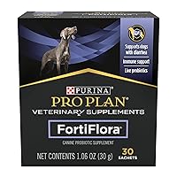 Purina Pro Plan Veterinary Supplements FortiFlora Dog Probiotic Supplement, Canine Nutritional Supplement - 30 Ct. Box