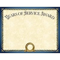 Great Papers! Years of Service Foil Certificate, 20 Count, 8.5