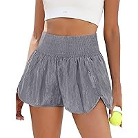 BMJL Women's Athletic Shorts Running Workout Shorts Gym High Waisted Summer Short with Waistband Pocket