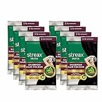 Pack of 5 Insta Shampoo Hair Colour, Burgundy 15 ml, Instant Shine
