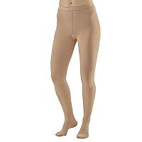 Ames Walker AW Style 303 Medical Support 30-40 mmHg Extra Firm Compression Closed Toe Pantyhose Beige Large