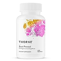 Thorne Basic Prenatal - Well-Researched Folate Multi for Pregnant and Nursing Women Includes 18 Vitamins and Minerals - 90 Capsules - 30 Servings