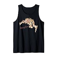 Maryland Leopard Pattern Map Leo State Of Maryland Tank Top
