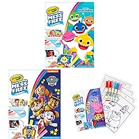 Crayola Color Wonder Coloring Page & Marker Set Bundle, Baby Shark, Paw Patrol & Peppa Pig, Gift