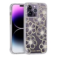 Case-Mate iPhone 14 Pro Max Case - Floral Gems - With 10ft Drop Protection & Wireless Charging - Sparkly Rhinestones Case for iPhone 14 Pro Max - Lightweight, Anti Scratch, Shock Absorbing Materials