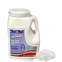 Vaporizer 90% Pure Calcium Chloride Snow & Ice Melt Pellets | Effective at -25° | 9 lb Jug | Concrete Safe Ice Melt | Easy Spreader