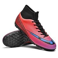 Men’s Soccer Cleats Football Boots Professional Futsal Training Turf Outdoor Indoor Sports Athletic Sneaker for Big Boy's/Kids