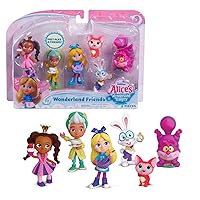 Disney Junior Alice’s Wonderland Bakery Friends, 3 Inch Figure Set of 6, Officially Licensed Kids Toys for Ages 3 Up by Just Play