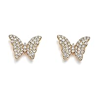 Kleinfeld Womens Bridal Special Occasion Butterfly Stone Stud Earrings
