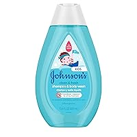 Johnson's Baby Clean Fresh TearFree Children's Shampoo Body Wash Paraben Sulfate DyeFree Formula is Hypoallergenic Gentle on Toddler's Sensitive Skin FreshBoost Fragrance, Sulfate-free, 13.6 Fl Oz