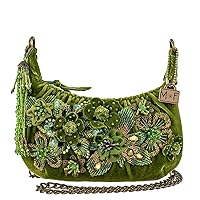 Mary Frances After Party Embellished Mini Crossbody Handbag, Green