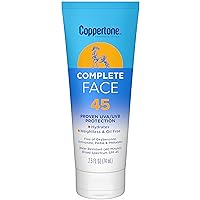 Complete SPF 45 Face Sunscreen, Water Resistant Face Sunscreen, 2.5 fl. oz.
