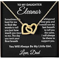 Mother Daughter Necklace Gift From Mom and Dad Not Even Time Jewelry with Message Card and Gift Box. Gift for Daughter Jewelry Pendant Father Daughter