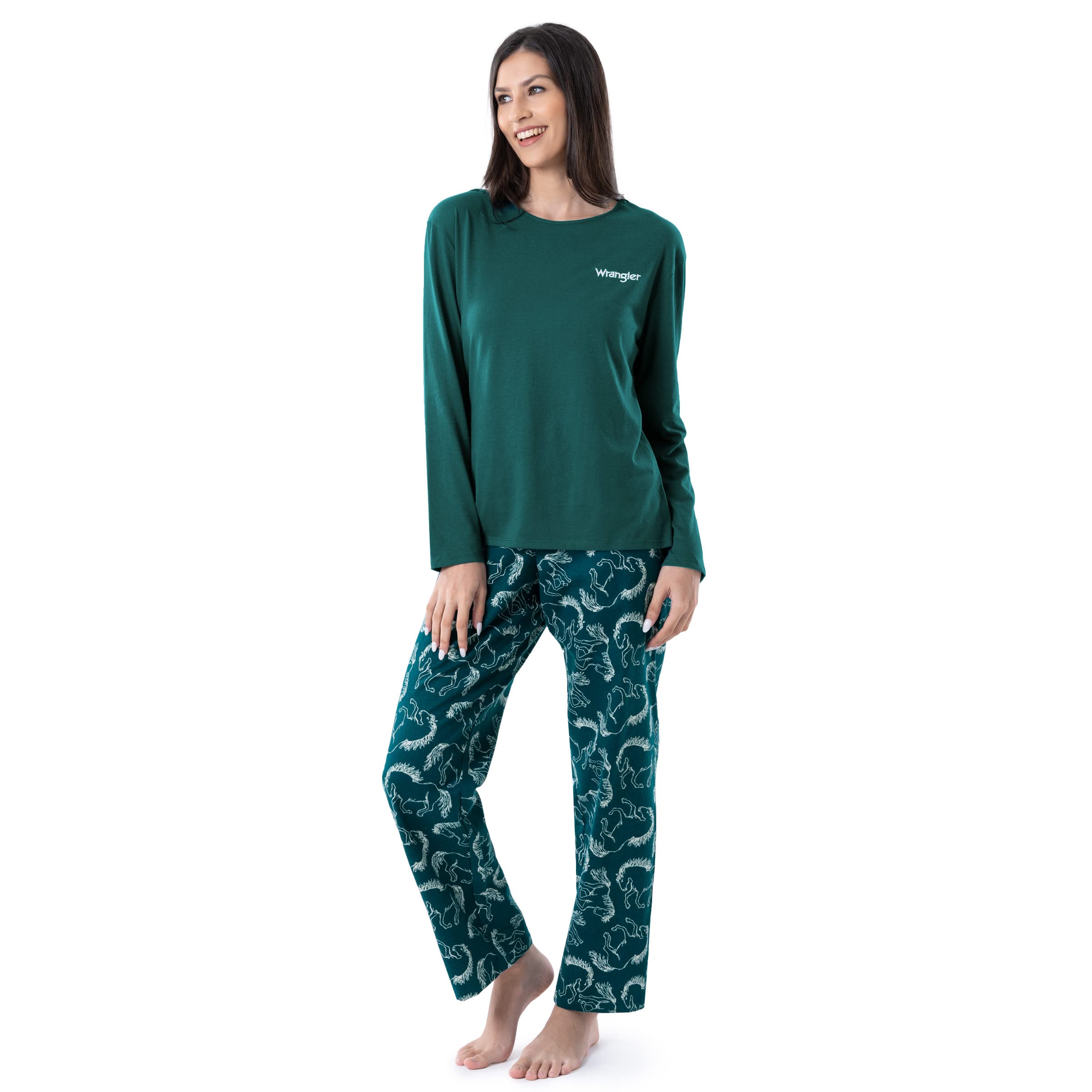 Mua Wrangler Women's Jersey Top and Flannel Pant Sleep Pajama Set trên  Amazon Mỹ chính hãng 2023 | Giaonhan247