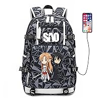 Anime Sword Art Online Backpack Satchel Bookbag Daypack School Bag Laptop Shoulder Bag Style19