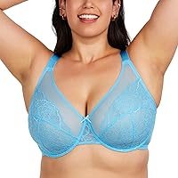 HSIA Minimizer Bras for Women Full Coverage Underwire Bras Plus Size Lifting Lace Bra for Heavy Breast