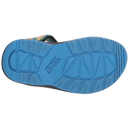 Teva Hurricane XLT 2 Sport Sandal, Iridescense Ibiza Blue/Nectarine, 1 US Unisex Little Kid