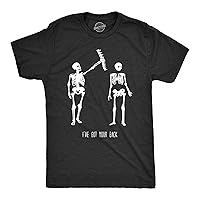 Mens Got Your Back Funny Halloween Skeleton Best Friend T Shirt
