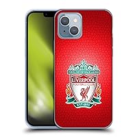 Head Case Designs Officially Licensed Liverpool Football Club Red Pixel 1 Crest 2 Soft Gel Case Compatible with Apple iPhone 14