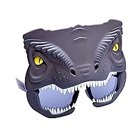 SunStaches Jurassic World Blue Raptor Costume Sunglasses, Party Favors, UV400, Gray one size fits most